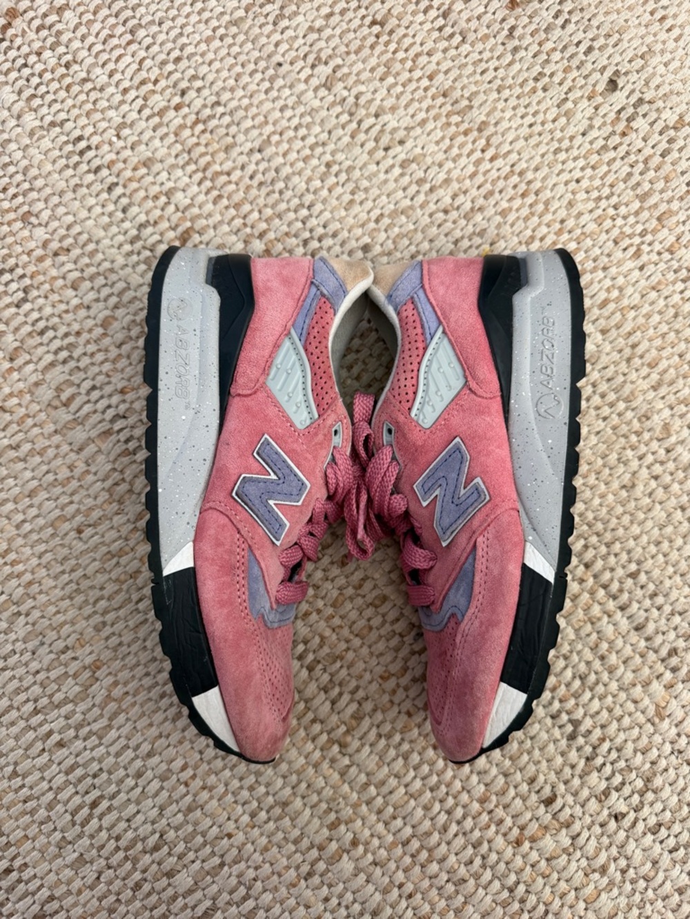 New Balance 998 W998XAA Pink Suede Sneakers Women’s Size 6 – Made in USA - Picture 4 of 8